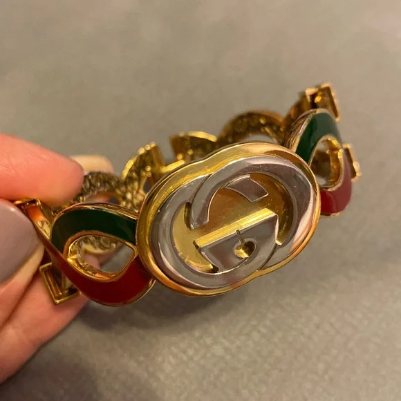 Authentic GUCCI GG Web Bracelet - Picture 11 of 16